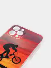 Оранжевый чехол iPhone 12 / 12 Pro, 12 Pro Max, 12 Mini чехол силиконовый с рисунком