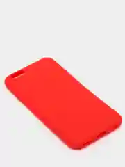 Красный чехол силиконовый матовый для iPhone 7 Plus, 8 плюс 6, 6s, 7, 8, SE 2020