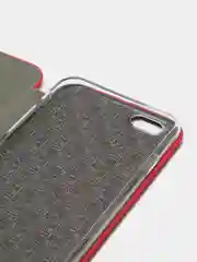 Красный чехол-книжка на Apple iPhone 5 / 5s / SE