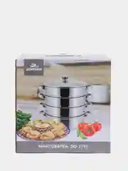Серебряный мантоварка Добрыня DO-1712 3 сетки, 28 см