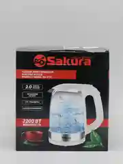 Белый чайник электрический Sakura SA-2731W, 1850-2200 Вт