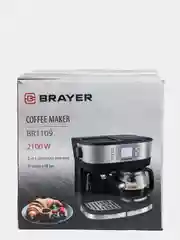 Кофеварка BRAYER 2 в 1 BR1109 эспрессо и капельная 15 бар