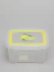 Желтый прямоугольный контейнер "Лок декор"