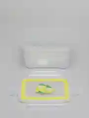 Желтый прямоугольный контейнер "Лок декор"