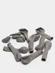 Серый воздушный шар Макарун, Макарон, 10 шт