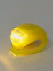 Желтый фонарь велосипедный