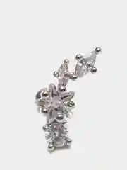 Серый металлик микросерьга ( пирсинг ) "Silver" со стержнем из нержавеющей стали