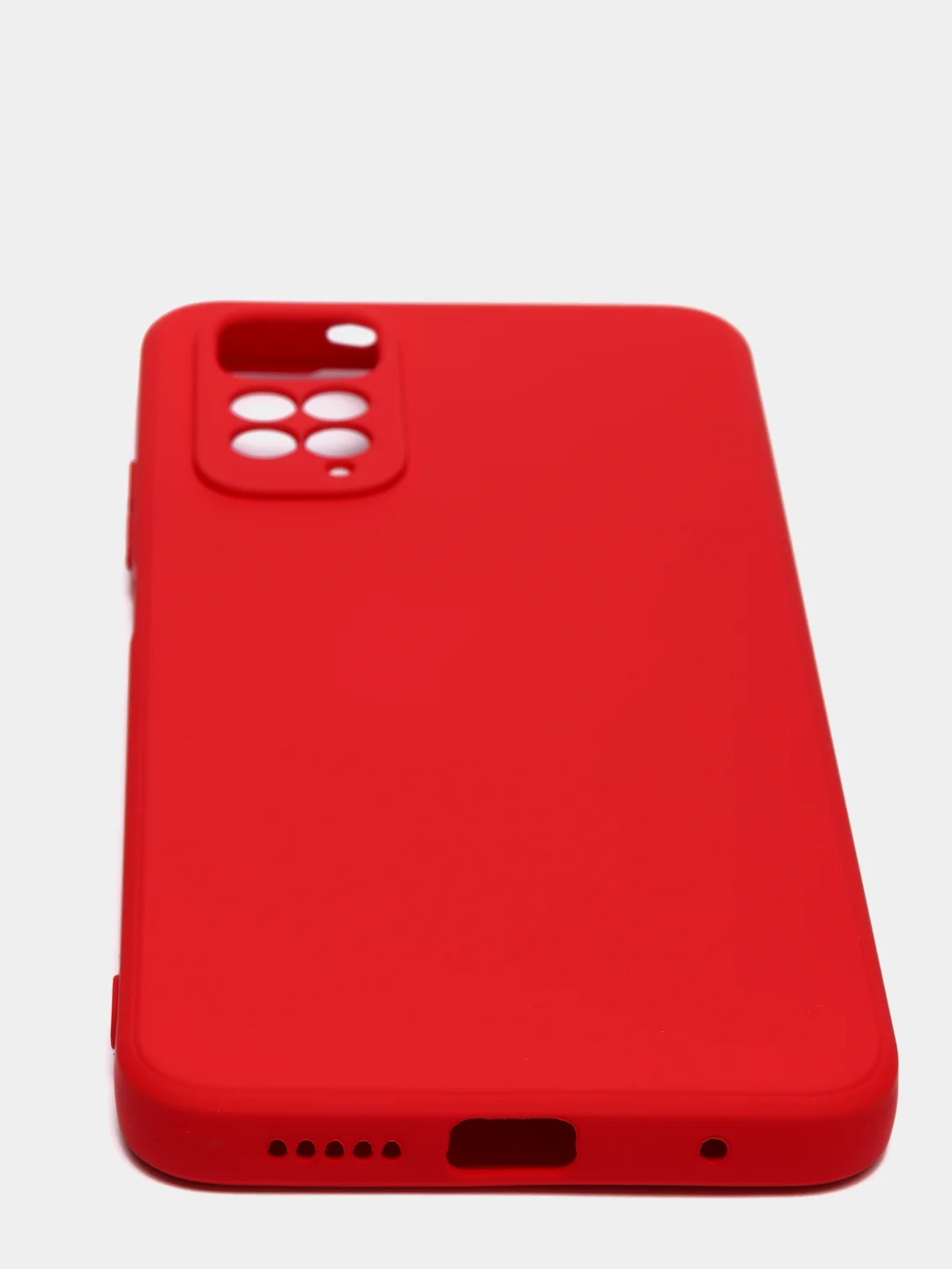Красный чехол с защитой камеры и бархатом внутри Redmi Note 11 2022 6,43 / Note 11S 2022