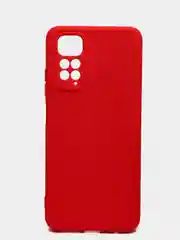 Красный чехол с защитой камеры и бархатом внутри Redmi Note 11 2022 6,43 / Note 11S 2022