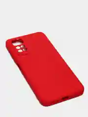 Красный чехол с защитой камеры и бархатом внутри Redmi Note 11 2022 6,43 / Note 11S 2022