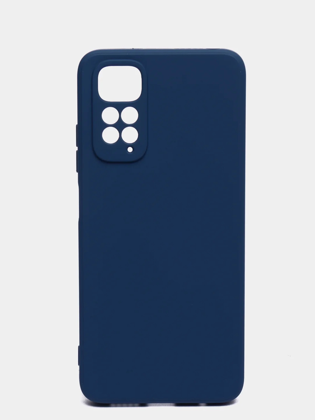 Синий чехол с защитой камеры и бархатом внутри Redmi Note 11 2022 6,43 / Note 11S 2022