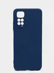 Синий чехол с защитой камеры и бархатом внутри Redmi Note 11 2022 6,43 / Note 11S 2022