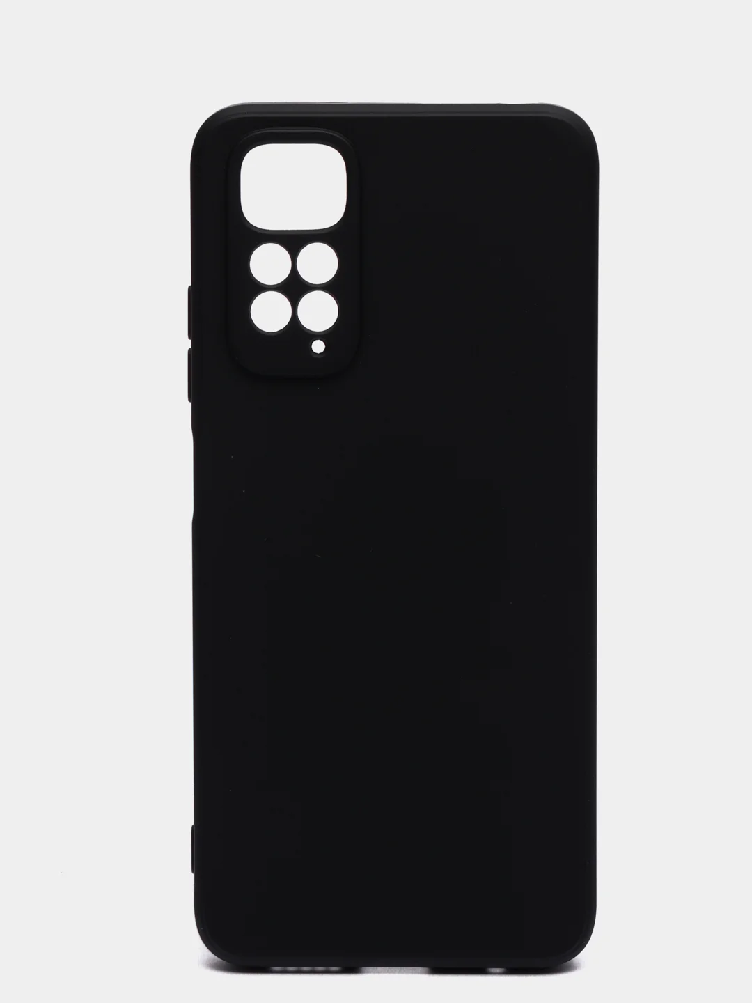 Черный чехол с защитой камеры и бархатом внутри Redmi Note 11 2022 6,43 / Note 11S 2022
