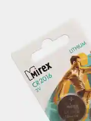 Батарейка литиевая CR 2016 3V Mirex, 2 шт
