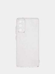 Силиконовый чехол Samsung Galaxy S20 FE (G780F), прозрачный, с защитой камеры