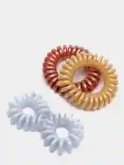 Карамельный резинки-пружинки для волос, 3 штуки