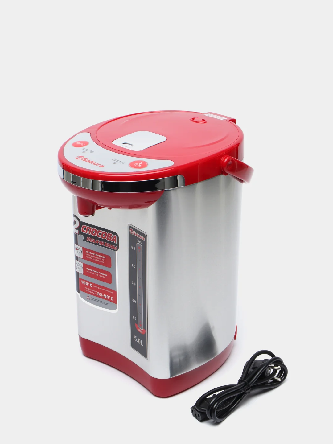 Красный термопот Sakura SA-315RS, 5 л