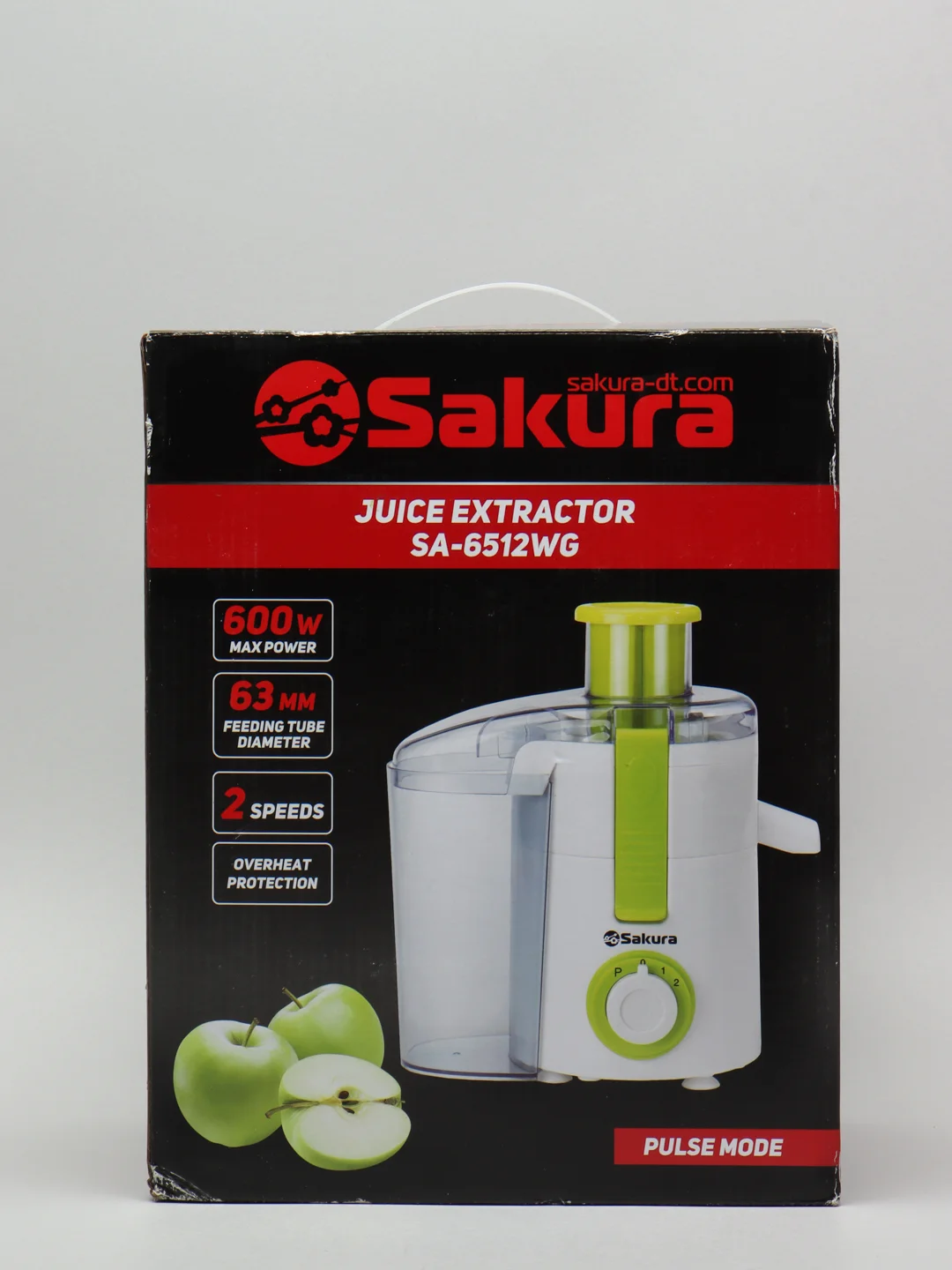 Белый соковыжималка Sakura SA-6512WG, 600Вт