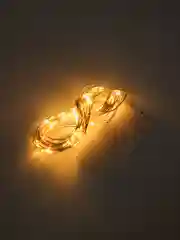 Желтый светодиодная новогодняя LED-гирлянда, проволока для украшения интерьера