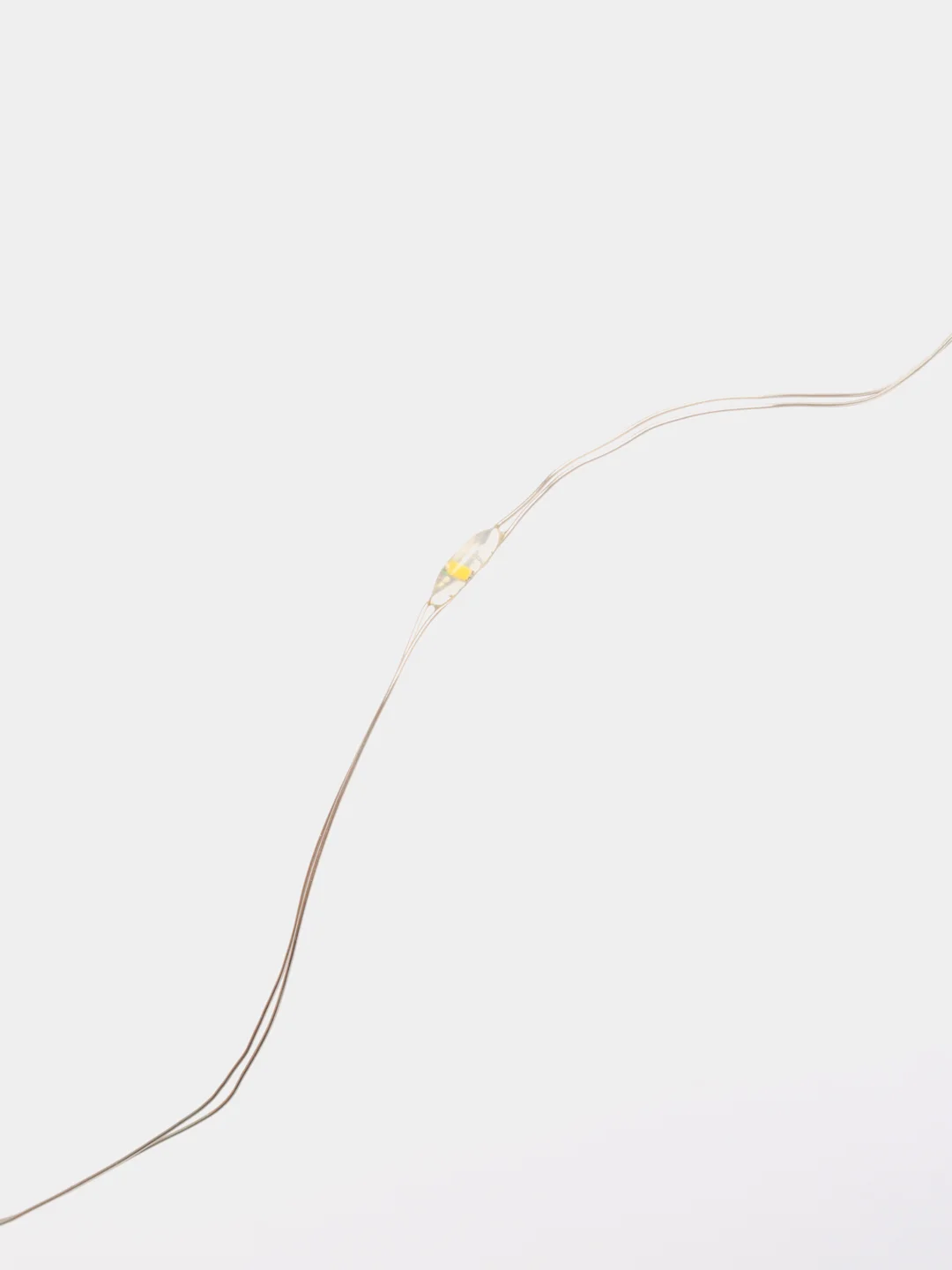 Желтый светодиодная новогодняя LED-гирлянда, проволока для украшения интерьера