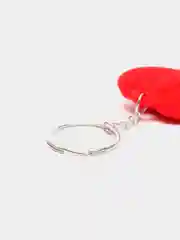 Брелок для ключей бархатное сердечко