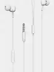 Белый наушники проводные с микрофоном Borofone BM34 / jack 3,5 мм / для айфон и андроид