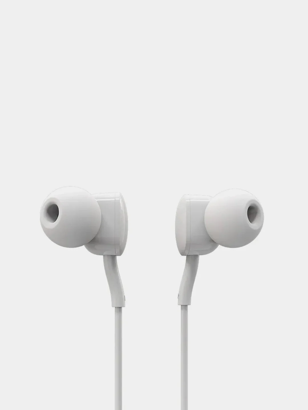 Белый наушники проводные с микрофоном Borofone BM34 / jack 3,5 мм / для айфон и андроид