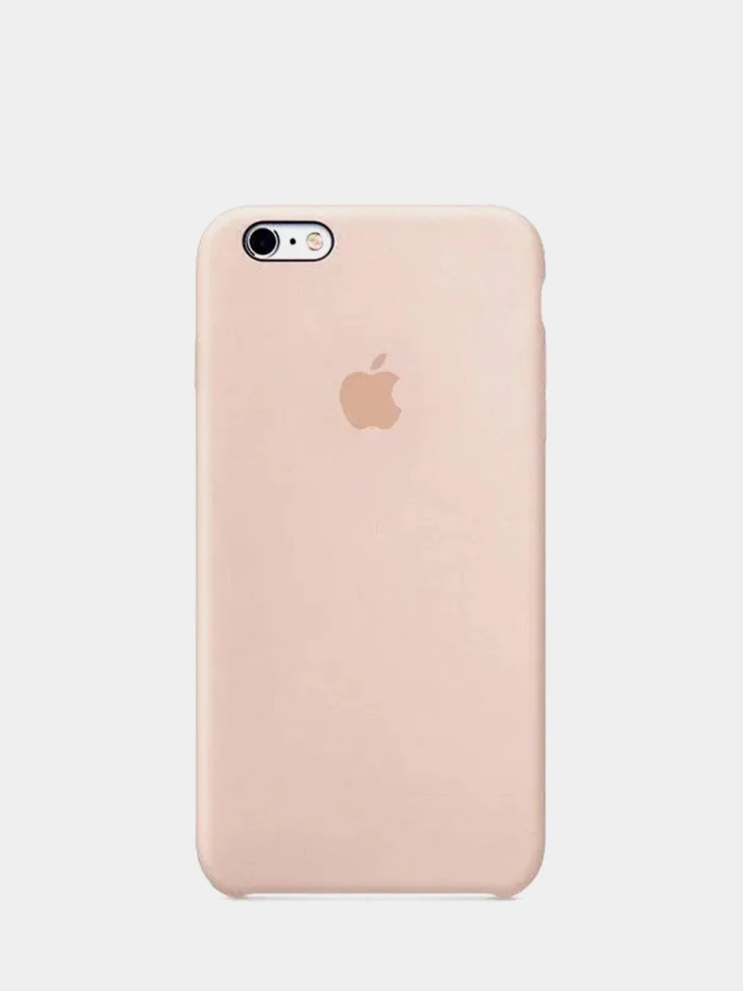 Пудровый силиконовый чехол iPhone 6 Plus / 6S Plus, с открытым низом