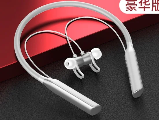 Серый беспроводные спортивные Bluetooth наушники с шумоподавлением
