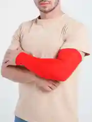 Красный рукав компрессионный, спортивный