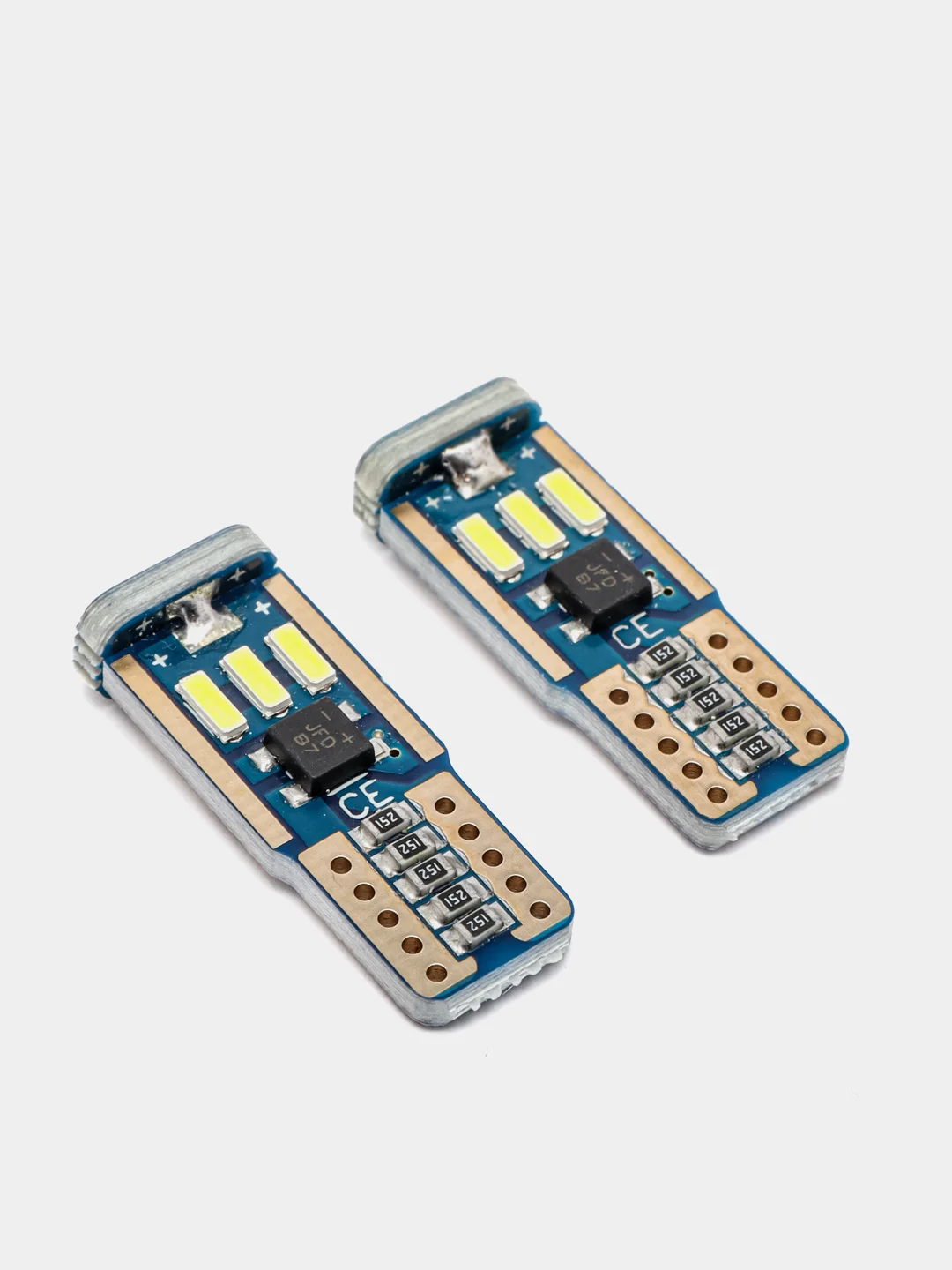 Автомобильные светодиодные (LED) лампы T10/W5W, 5000K, 2 шт