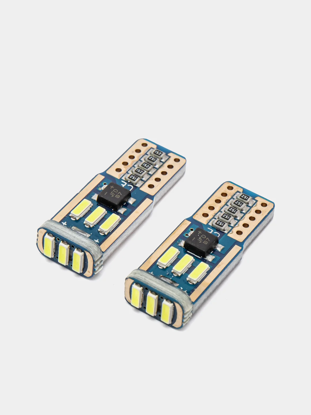 Автомобильные светодиодные (LED) лампы T10/W5W, 5000K, 2 шт