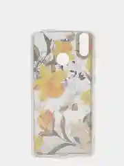 Желтый чехол Huawei Honor 8C, Хуавей Хонор 8С прозрачный с рисунком