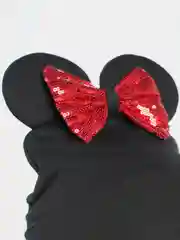 Двухслойная шапка "Мышка" с бантом