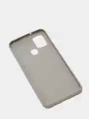 Серебряный чехол Samsung Galaxy A21s, Самсунг Галакси А21с силиконовый