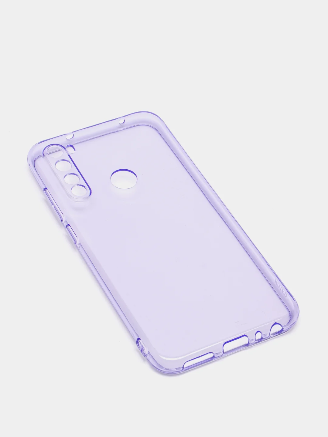 Лавандовый чехол Xiaomi Redmi Note 8, Note 8 2021, Редми Нот 8 прозрачный плотный неоновый с оттенком