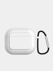 Чехол для наушников Apple Airpods 3 с карабином силиконовый