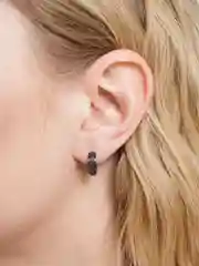 Черный серьги, унисекс