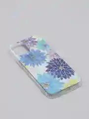 Белый чехол для iPhone 12/12 Pro/12 Mini с цветочным узором, блестки