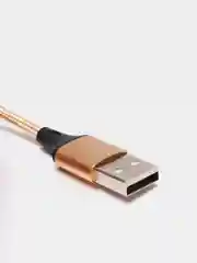 Золотой кабель для зарядки, 2.1A + магнитный коннектор, Lightning, Type-C, Micro USB, 1 метр
