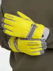 Желтый зимние перчатки, горнолыжные, унисекс