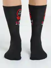 Алый носки  "Кальмар"