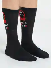 Алый носки  "Кальмар"