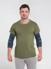 Синий эластичный налокотник, суппорт, бандаж локтя  2 штуки