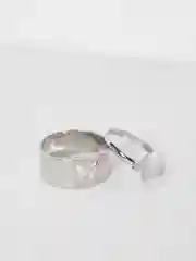 Серебряный женские кольца, регулируемые, набор из 2 штук