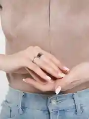Серебряный женские кольца, регулируемые, набор из 2 штук