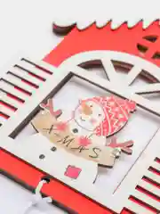 Красный игрушка на елку "Домики"
