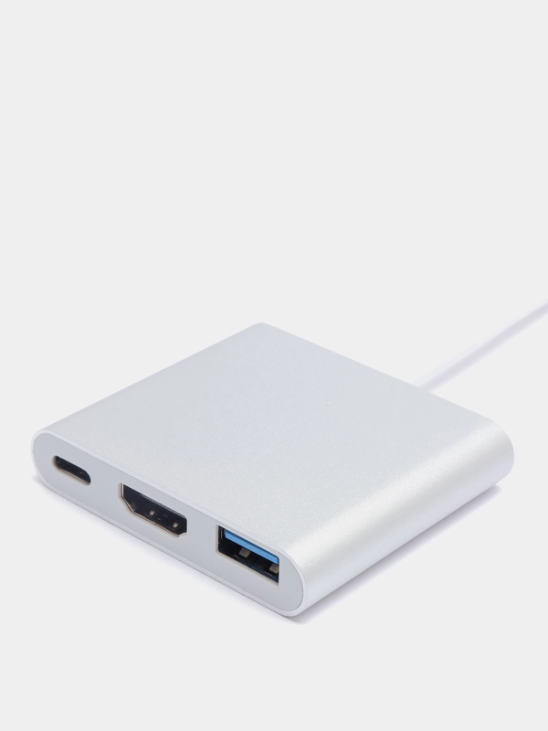 Многофункциональный кабель-переходник Hub USB Type-C 3.1 - USB3.1, HDMI, USB 3.0 Type-C