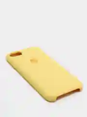 Светло-жёлтый чехол Silicone Case для iPhone 7, 8, SE 2020, с открытым низом