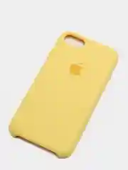 Светло-жёлтый чехол Silicone Case для iPhone 7, 8, SE 2020, с открытым низом